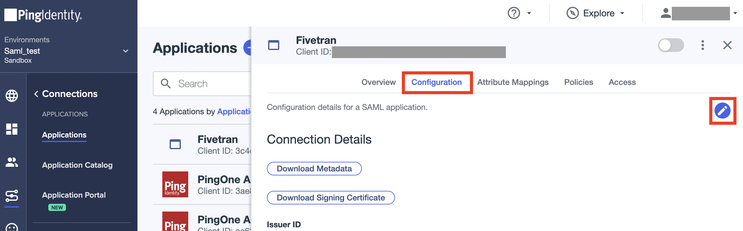 Edit Configuration