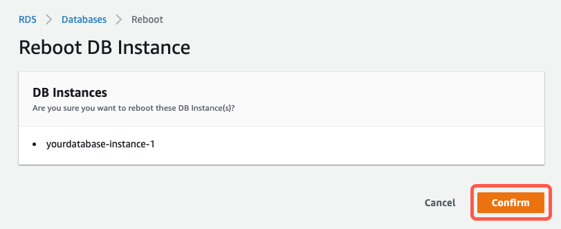 Aurora-RDS-MYSQL-ConfigureBinlog-135-ConfirmReboot