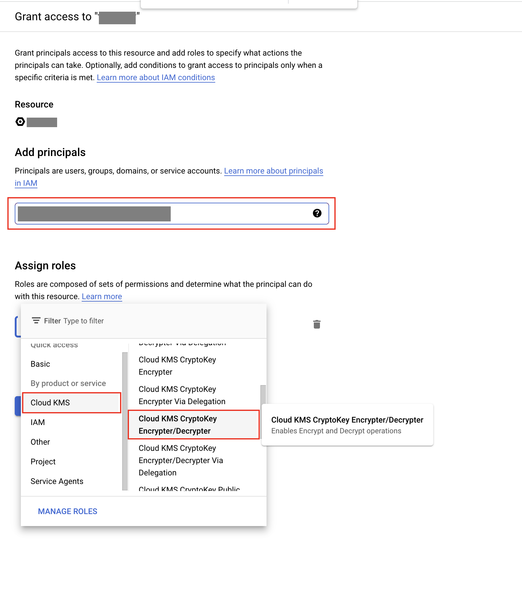 Grant access and assign role