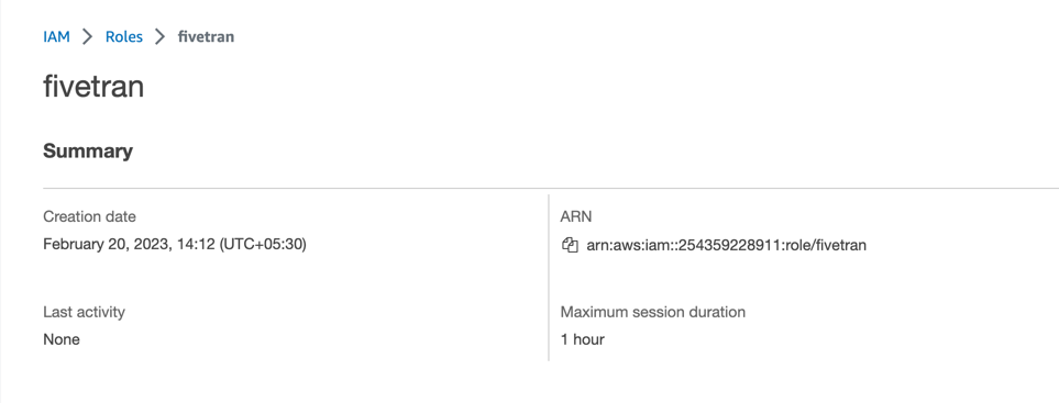 Amazon DynamoDB-copy-arn-role