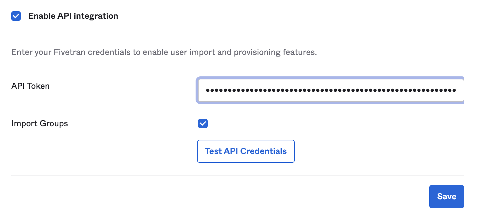 Enable API Integration