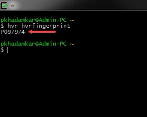 Hub fingerprint CLI