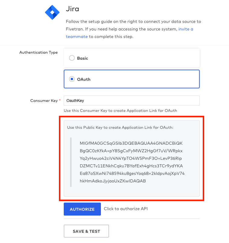 Fivetran Jira Setup