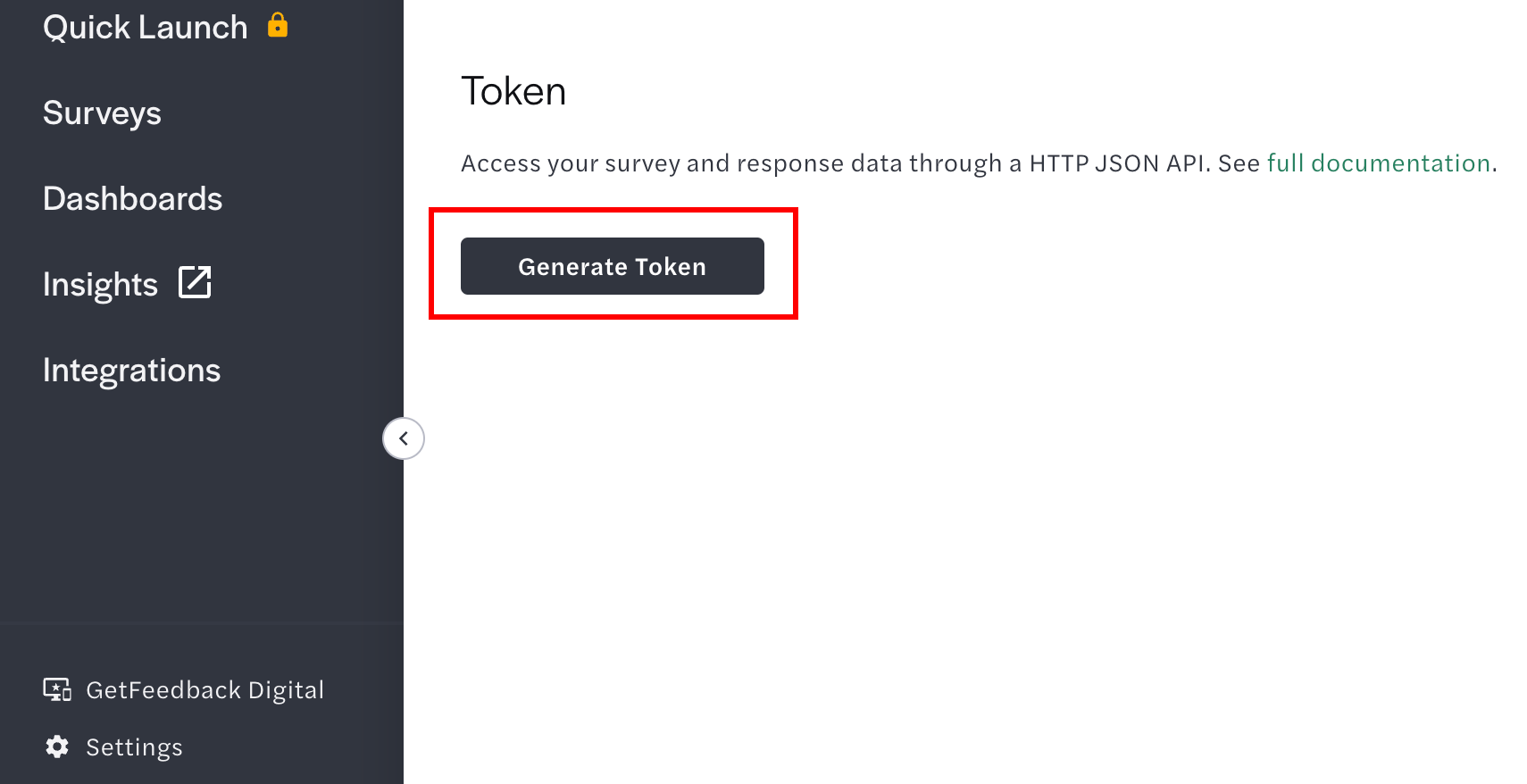 Generate token