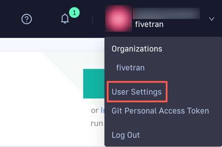 Click User Settings