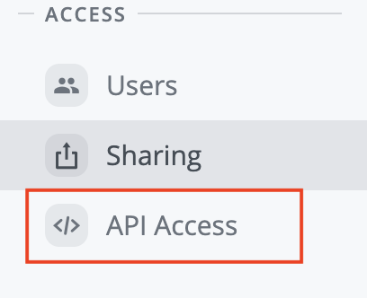 click api access