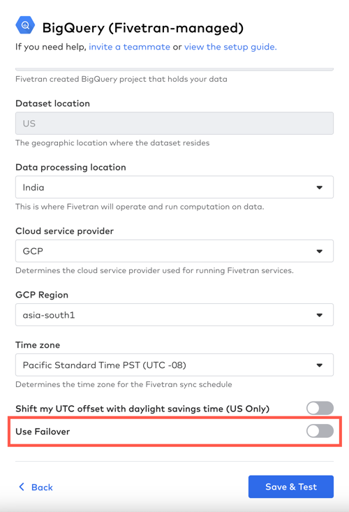 Use Failover Toggle