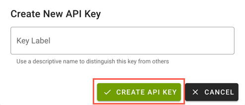 Configure API key