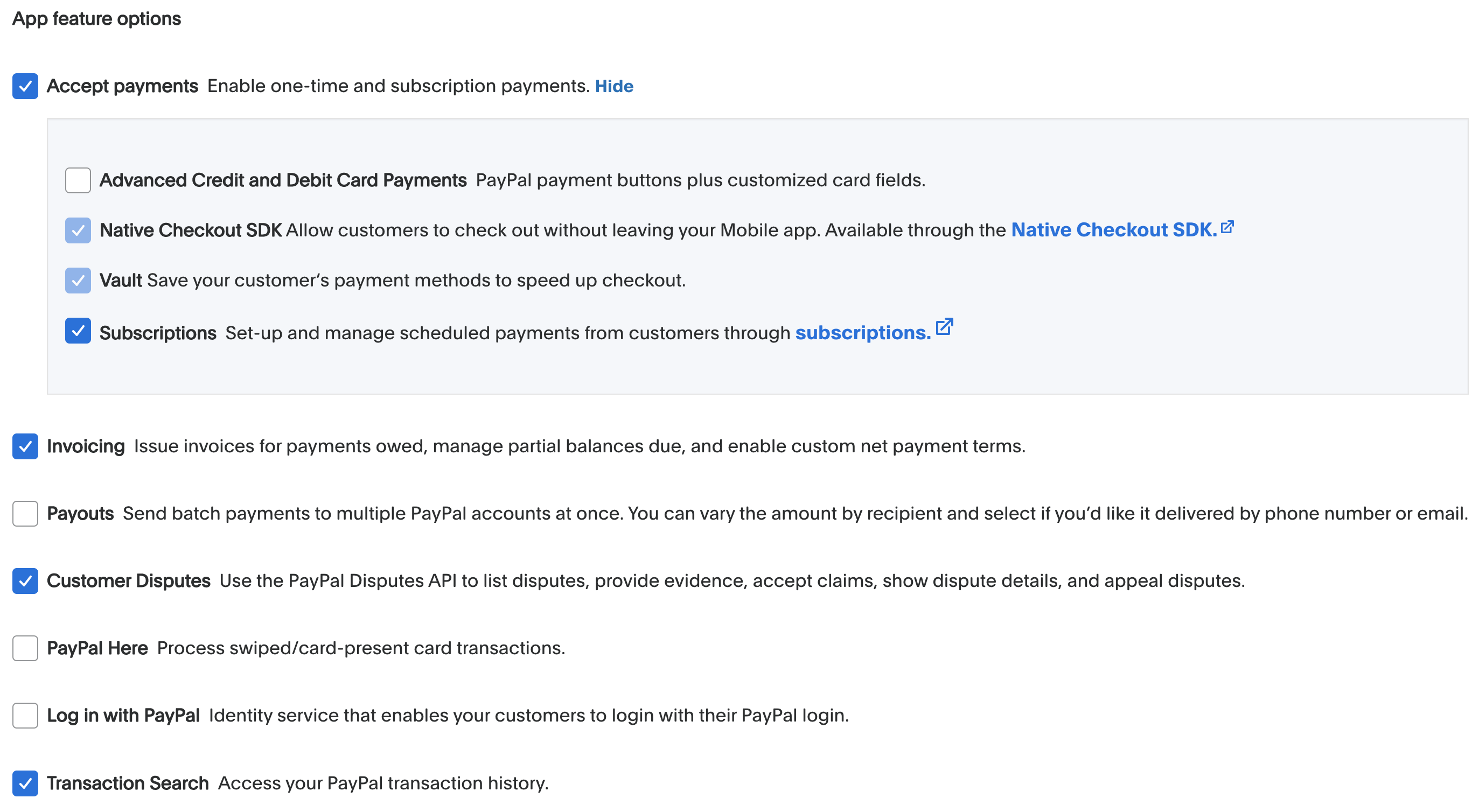 paypal-merchant-app-settings