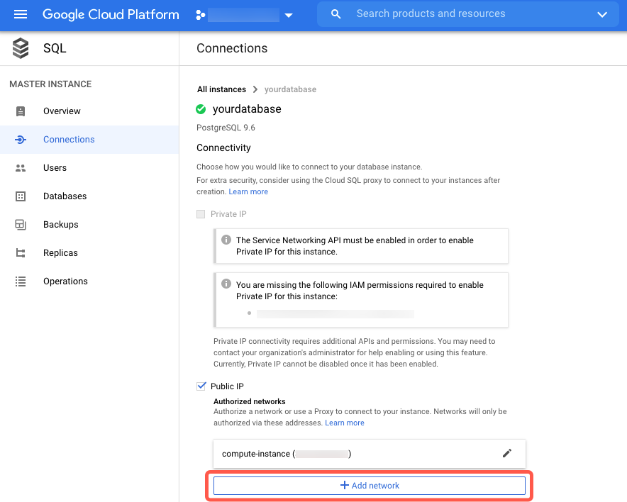 Postgres-gcs-add-network