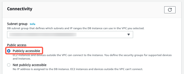 MariaDB-rds-publicly-accessible