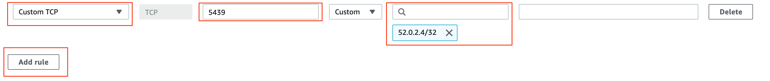 Redshift setup2-add-redshift-security-rule