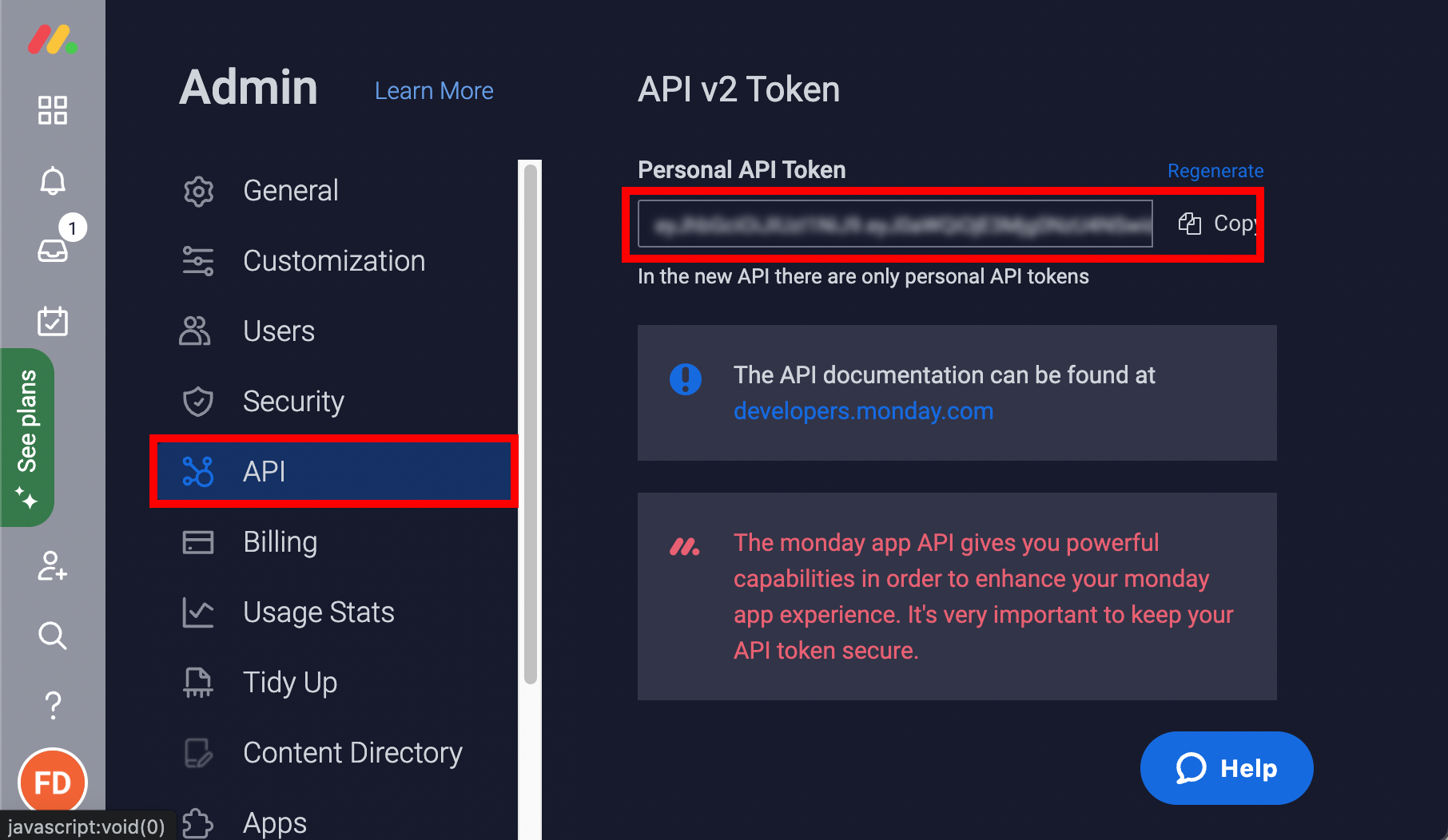 API Token